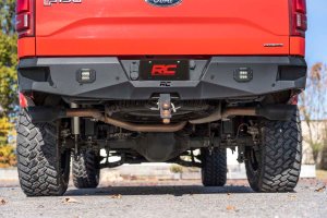 Ford F-150 Performance Exhaust - Rough Country - Dual Cat-Back - Black - '15-'20